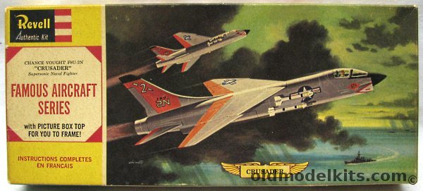 Revell 1/67 F8U-2N Crusader  - Famous Aircraft Series - (F8U2N), H167-129 plastic model kit